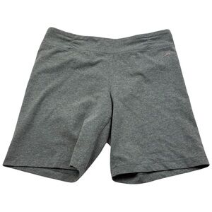 Danskin Women’s Gray Bike Shorts Medium Cotton Stretch Activewear 3379